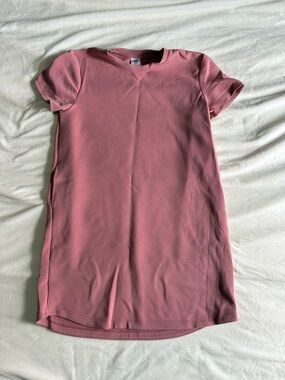 Short Pink Mauve T-Shirt Dress